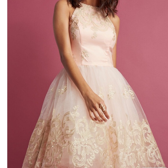 Chi Chi London Women’s Petal Pink Lace Midi Dress - Picture 2 of 14